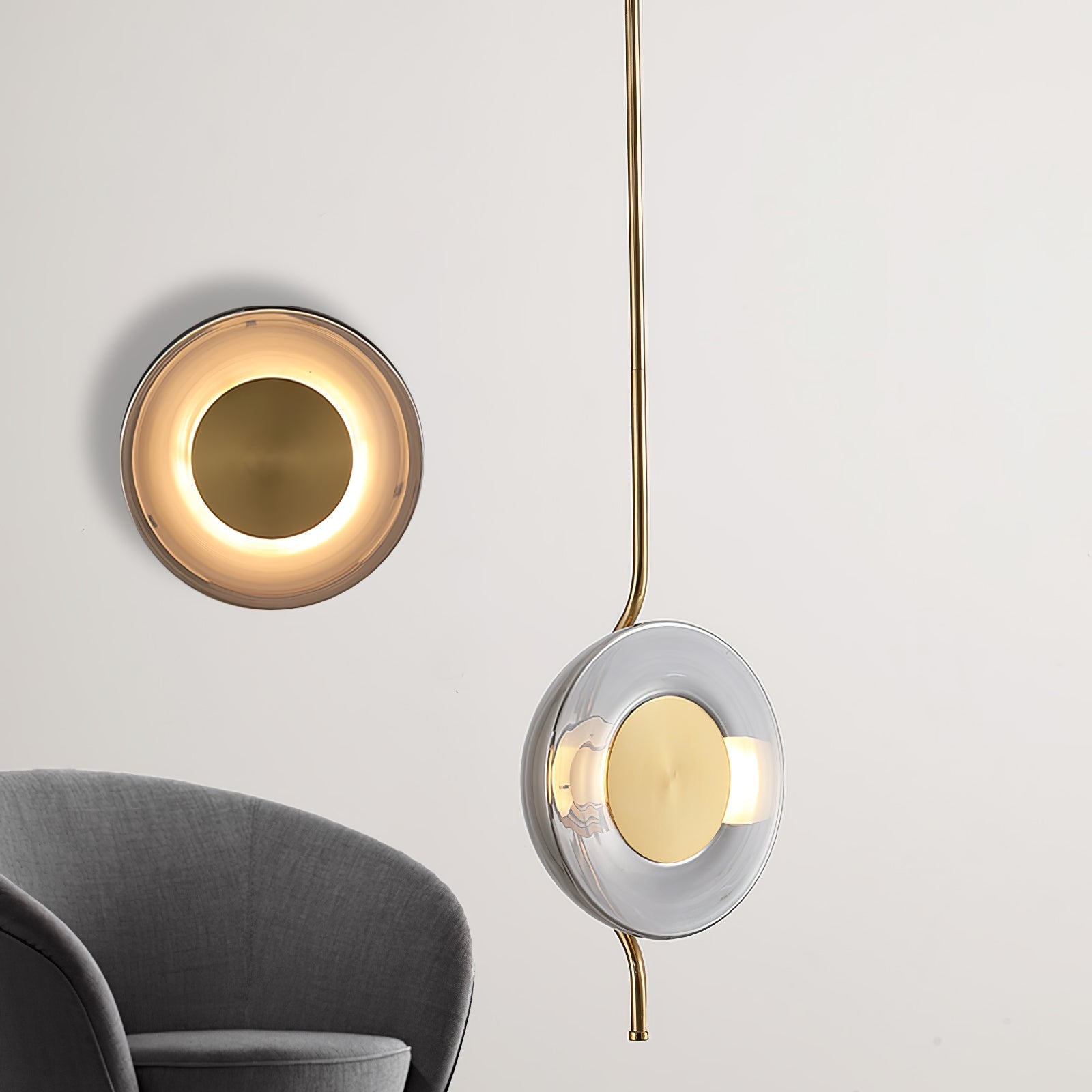 Umirus Modern Minimalist Glass Pendant Lamp-Neutral Decor