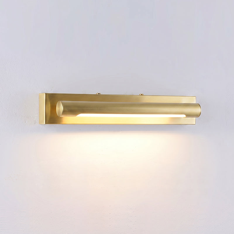 Reed Linear Brass Wall Sconce