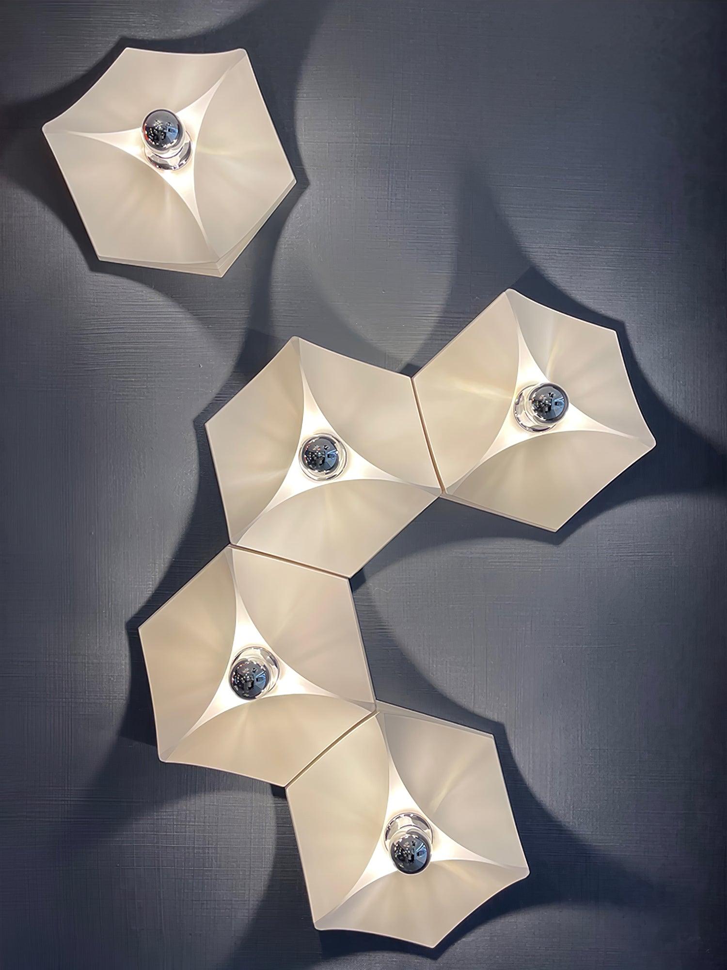 Lustra Wall Light Fabric Geometric-Neutral Decor