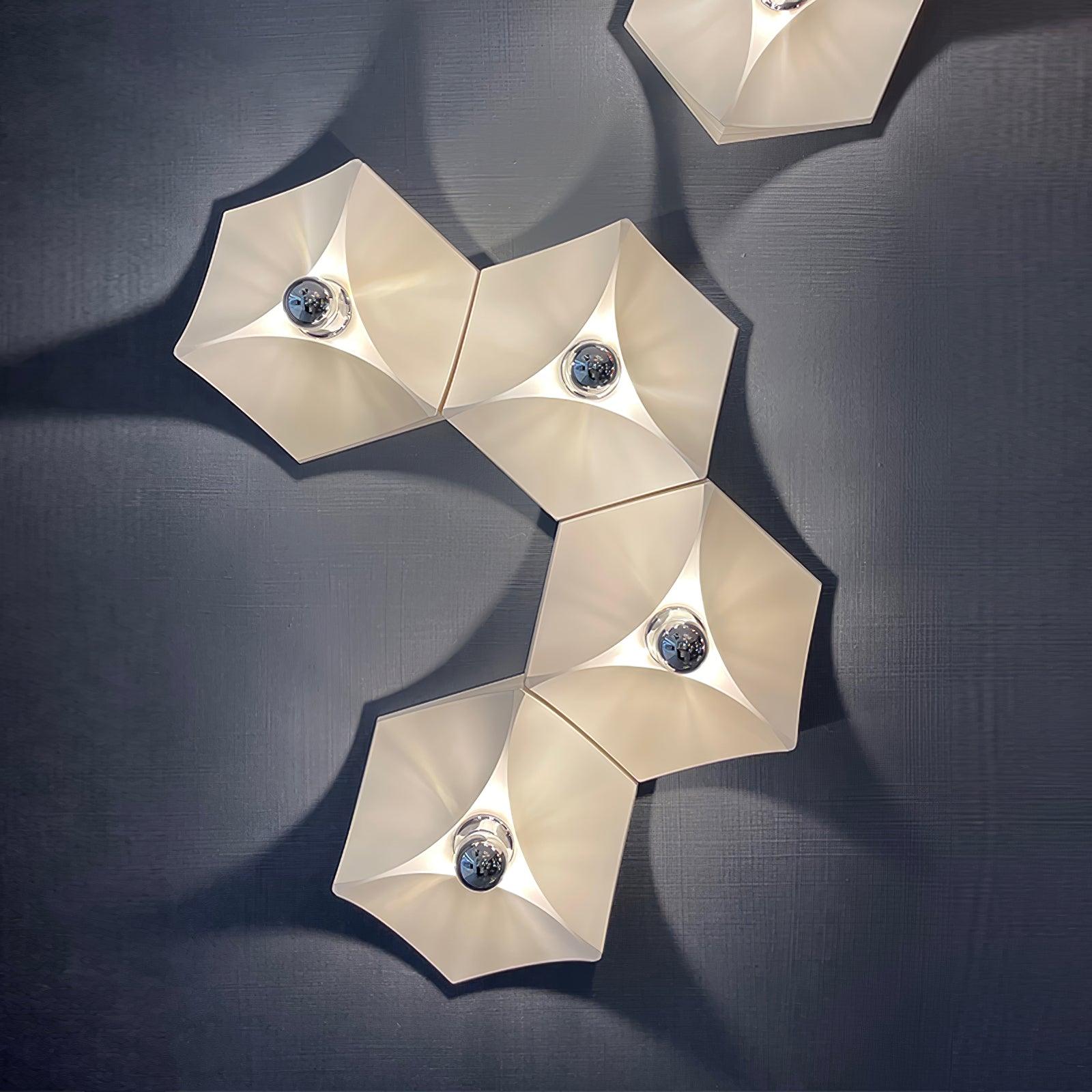 Lustra Wall Light Fabric Geometric-Neutral Decor