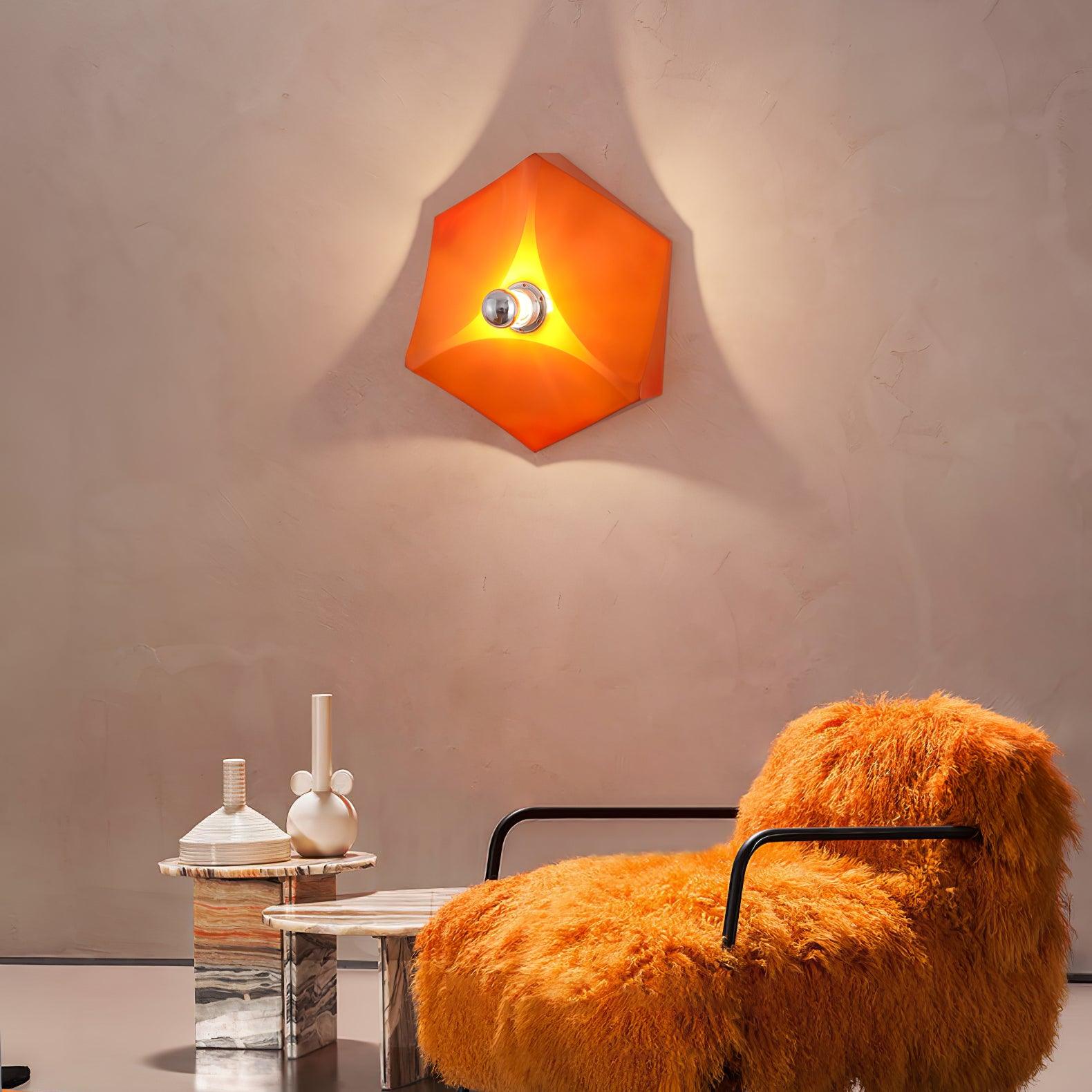 Lustra Wall Light Fabric Geometric-Neutral Decor