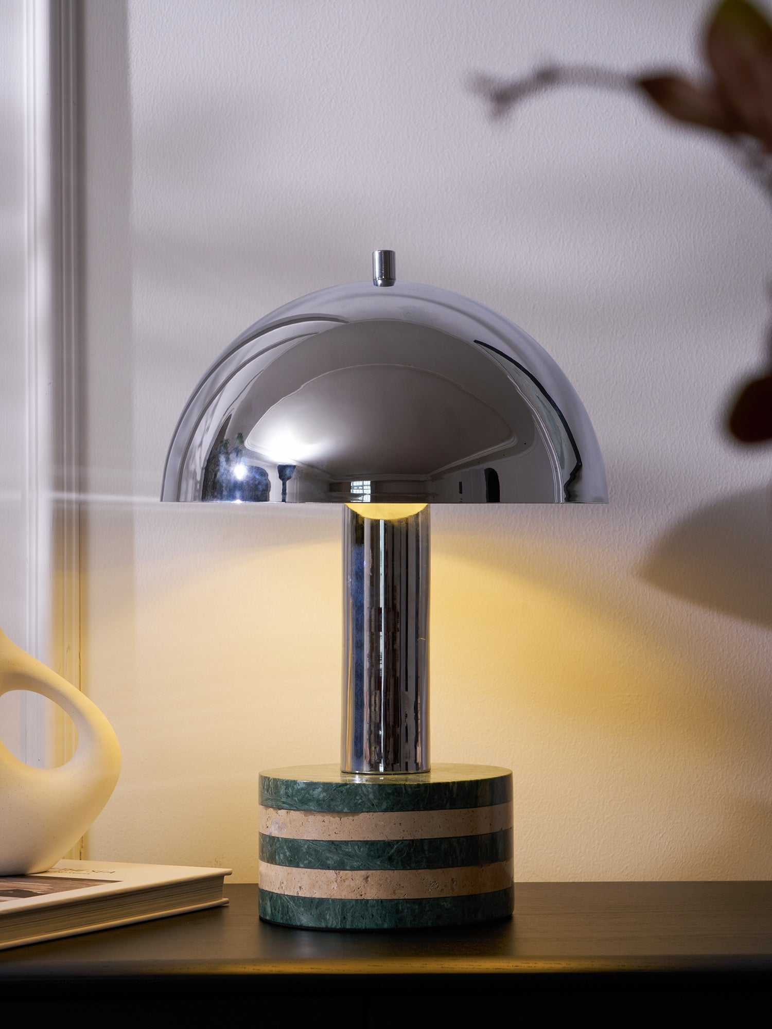 Strata Minimalist Marble Table Lamp-Neutral Decor