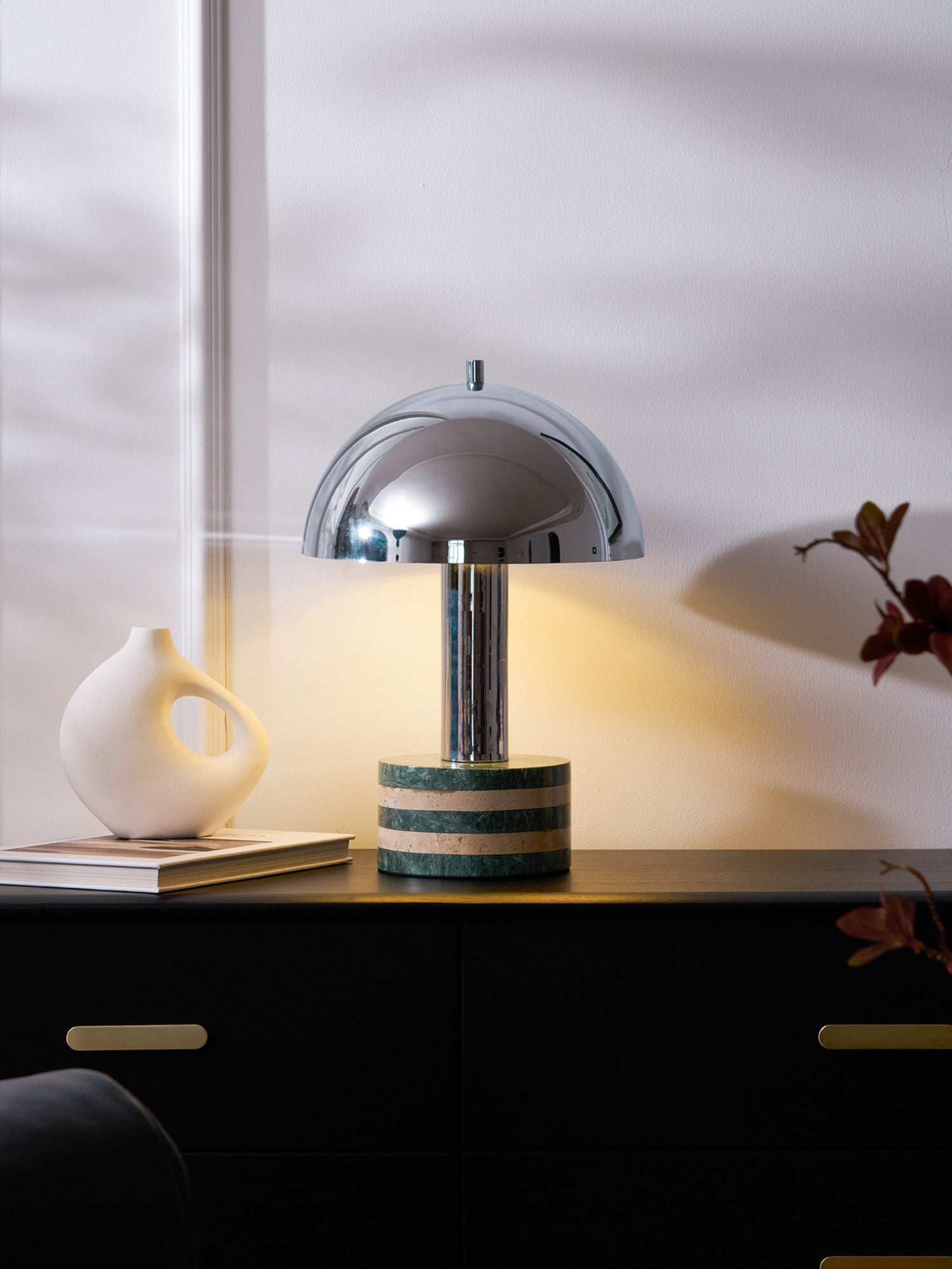 Strata Minimalist Marble Table Lamp-Neutral Decor