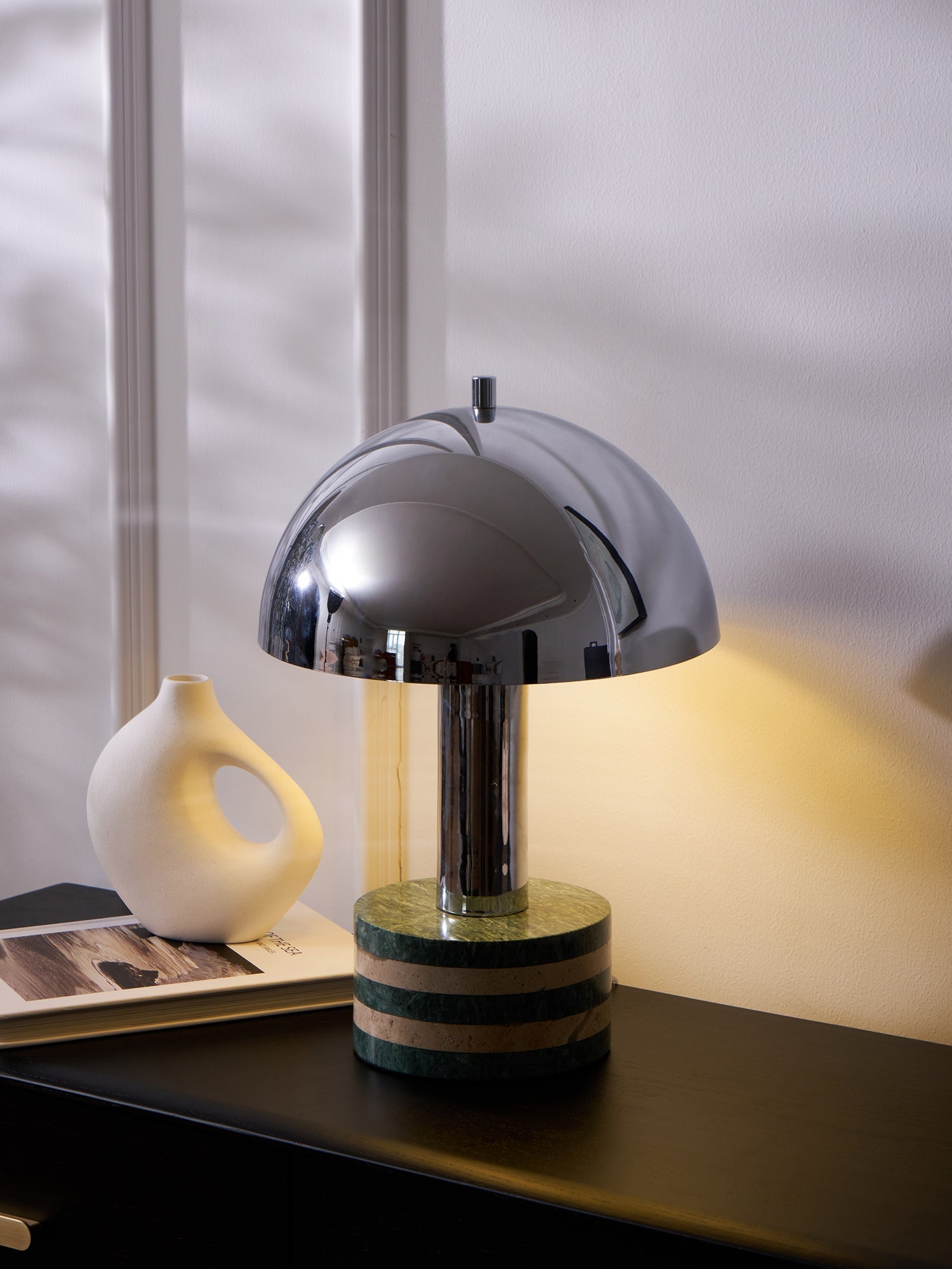 Strata Minimalist Marble Table Lamp-Neutral Decor