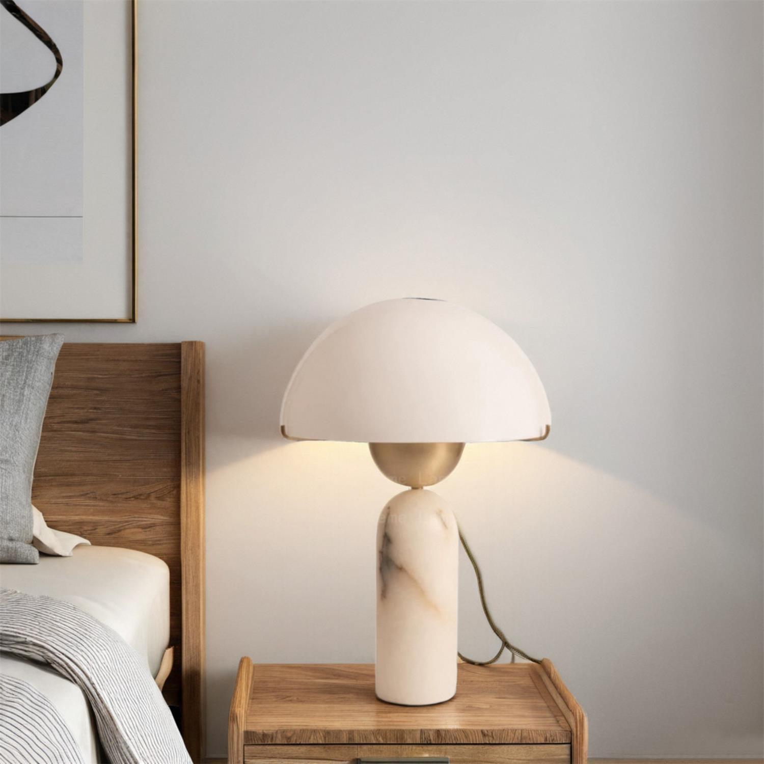 Tirixon Alabaster Table Lamp-Neutral Decor