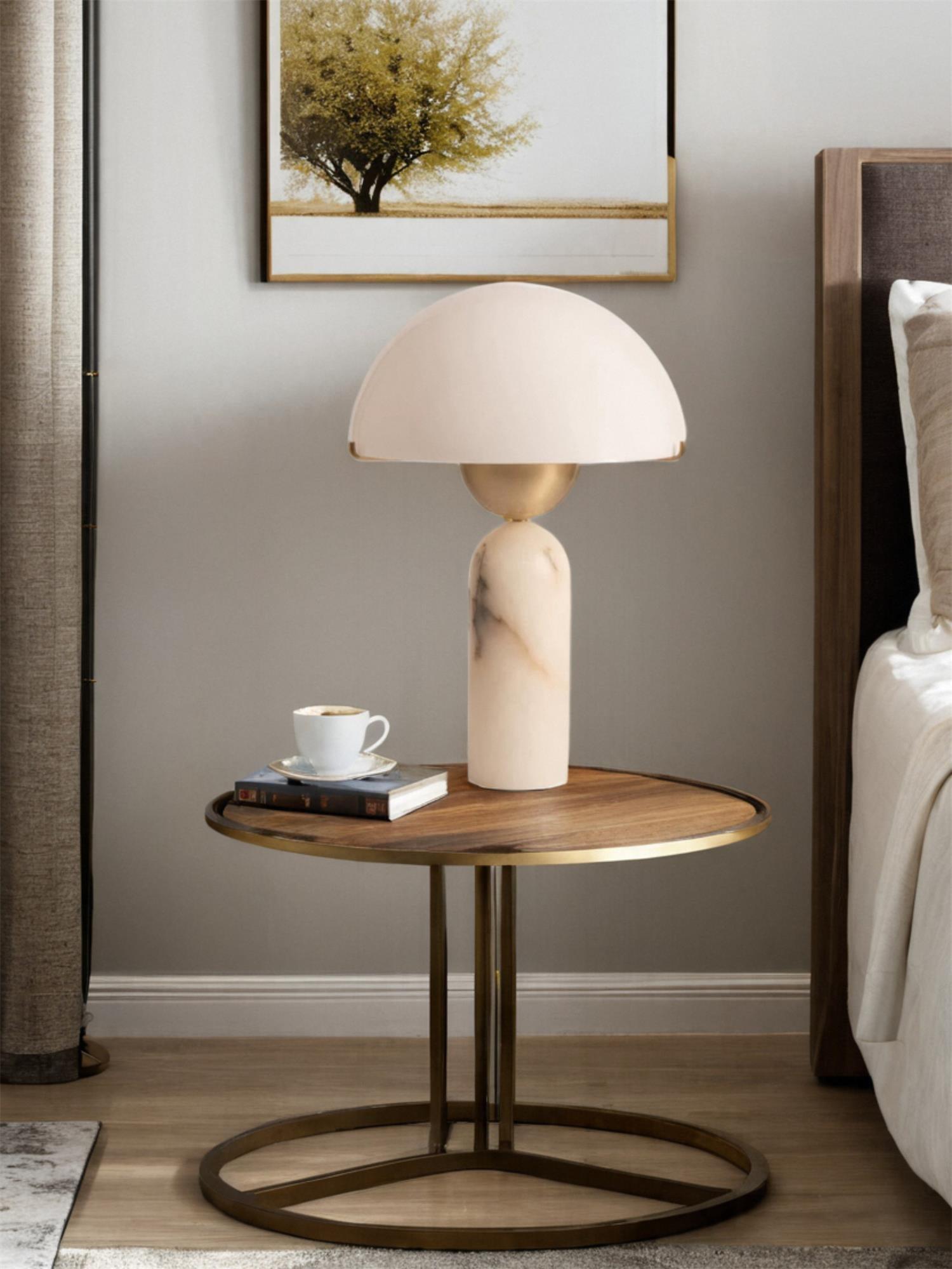Tirixon Alabaster Table Lamp-Neutral Decor