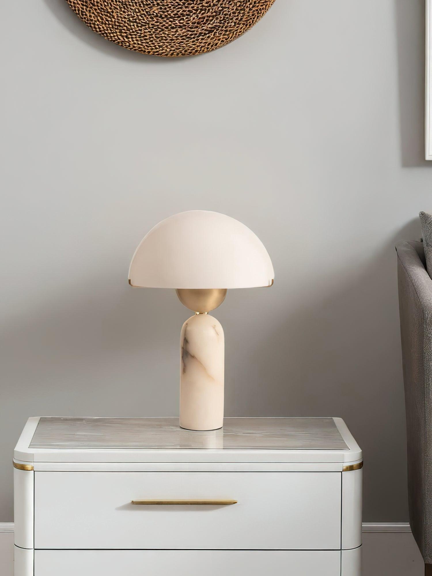 Tirixon Alabaster Table Lamp-Neutral Decor