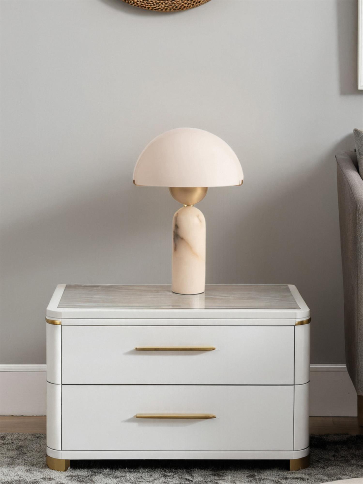 Tirixon Alabaster Table Lamp-Neutral Decor