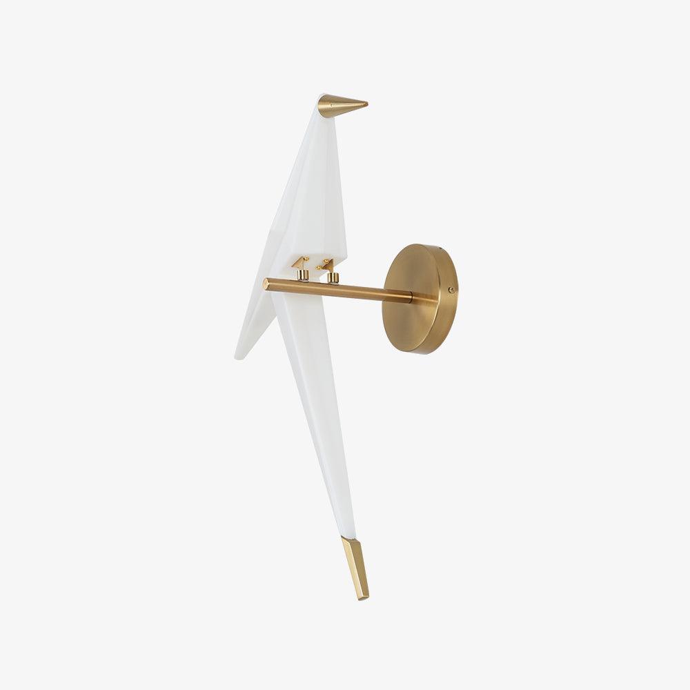 Eovela Nordic Art Paper Crane Wall Lamp-Neutral Decor