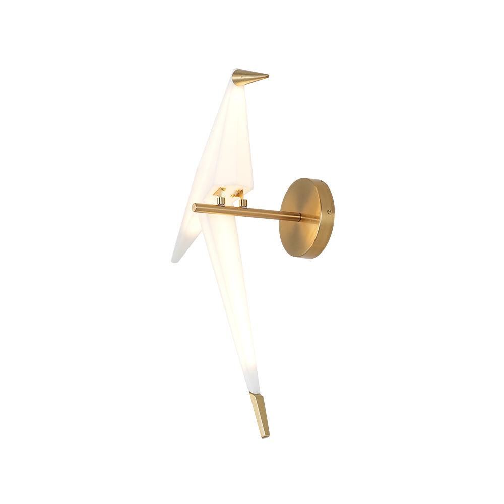 Eovela Nordic Art Paper Crane Wall Lamp-Neutral Decor
