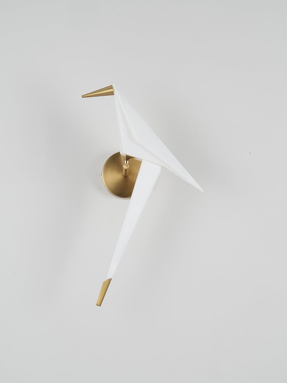 Eovela Nordic Art Paper Crane Wall Lamp-Neutral Decor