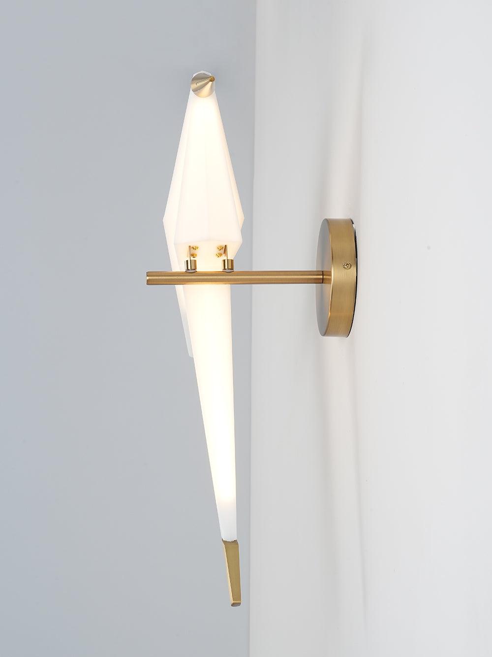 Eovela Nordic Art Paper Crane Wall Lamp-Neutral Decor