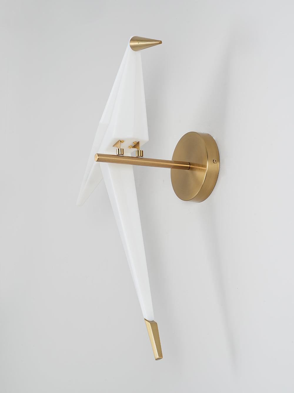 Eovela Nordic Art Paper Crane Wall Lamp-Neutral Decor