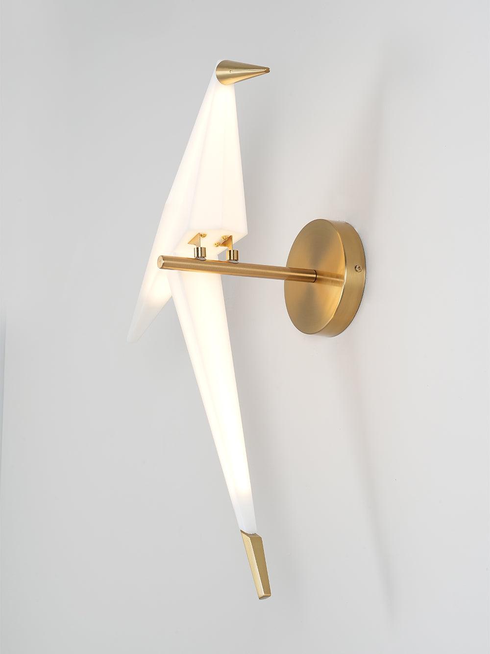 Eovela Nordic Art Paper Crane Wall Lamp-Neutral Decor