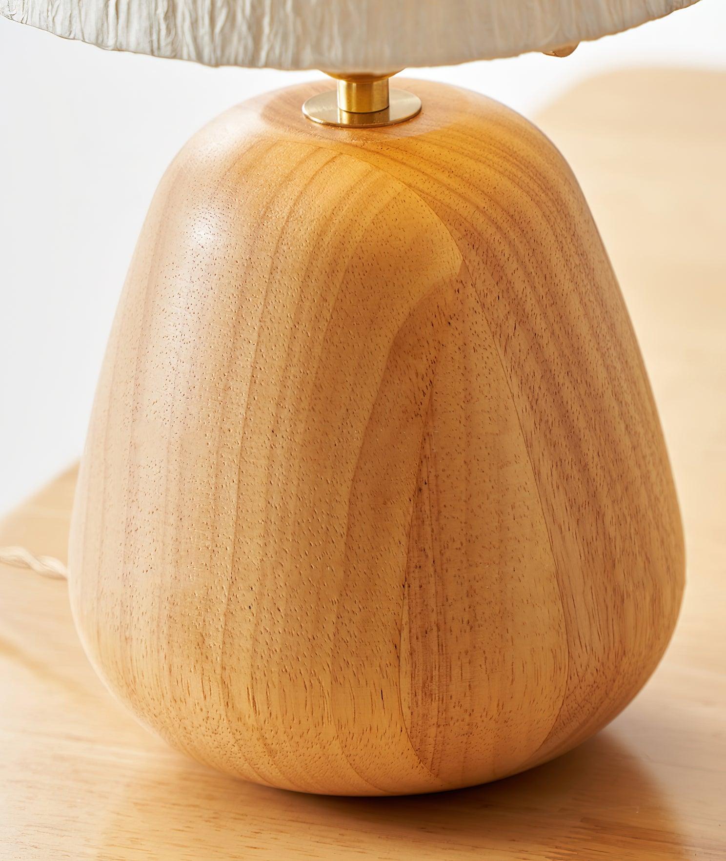 Elugan Organic Wood Table Lamp-Neutral Decor