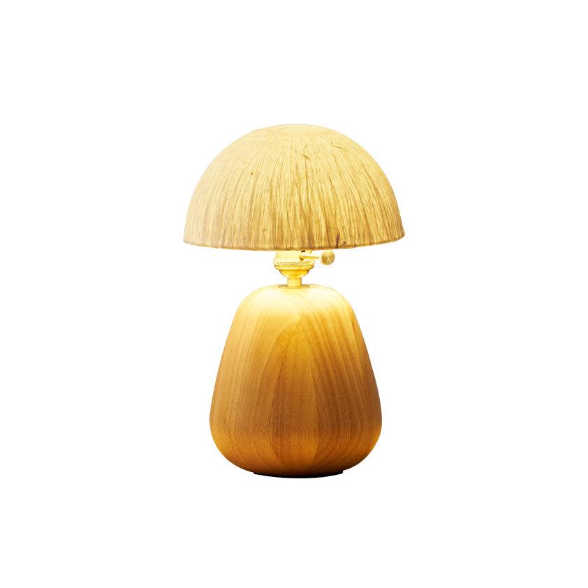 Elugan Organic Wood Table Lamp-Neutral Decor