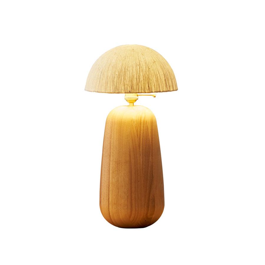 Elugan Organic Wood Table Lamp-Neutral Decor