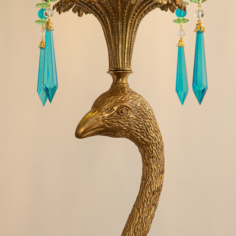 The lamp unlit, showcasing its sculptural form.