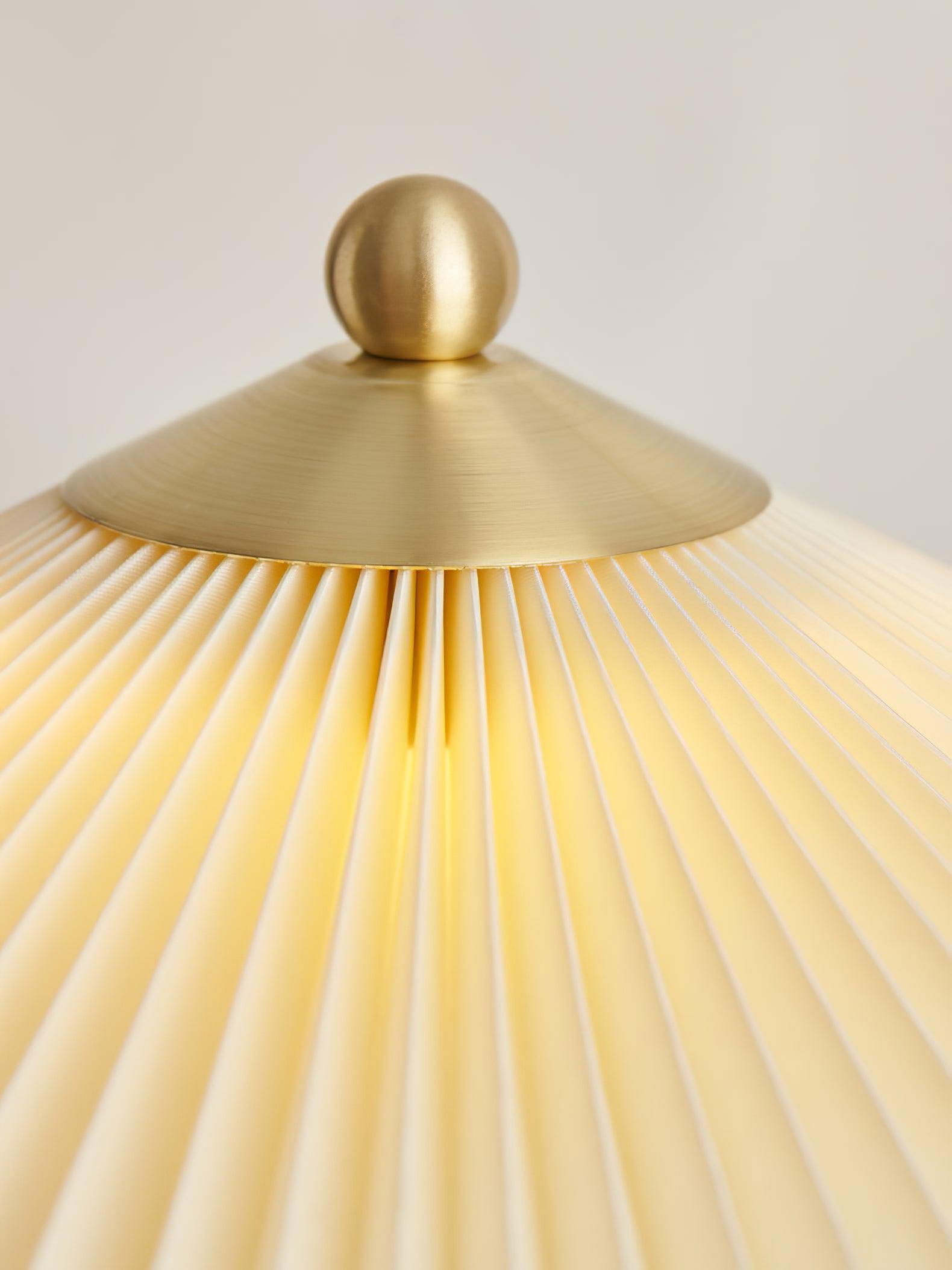Camirir Pleated Umbrella Table Lamp-Neutral Decor