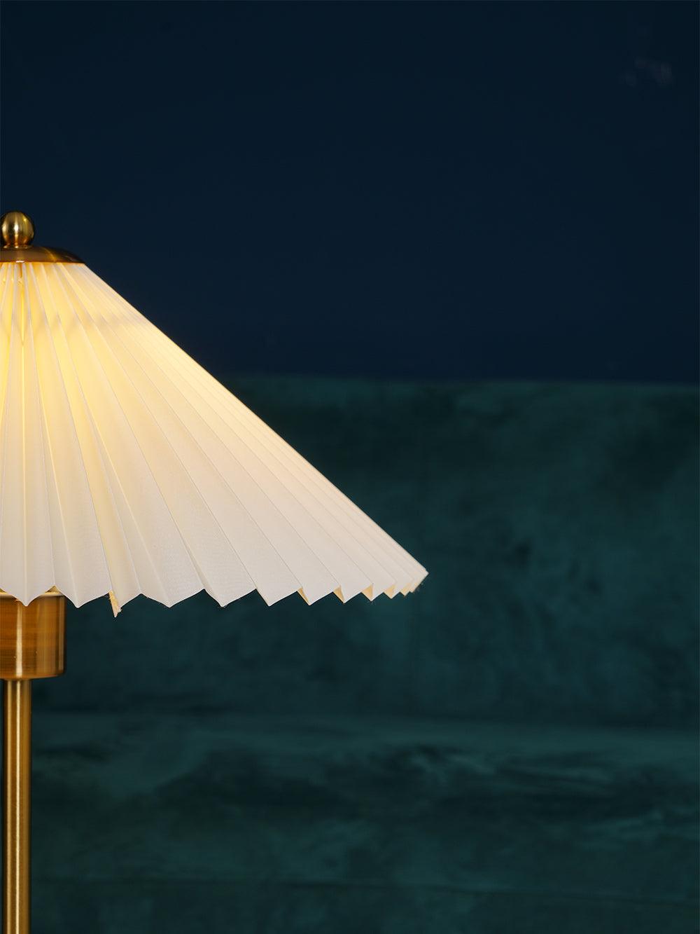 Camirir Pleated Umbrella Table Lamp-Neutral Decor