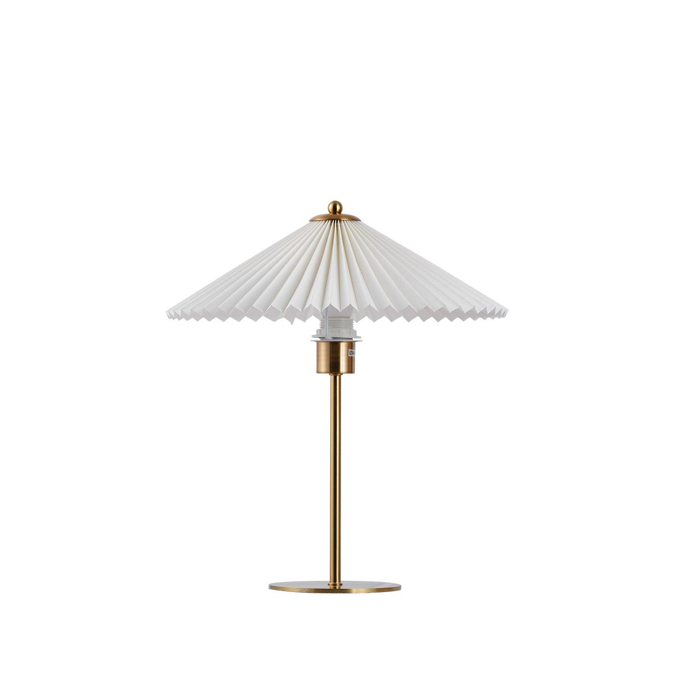 Camirir Pleated Umbrella Table Lamp-Neutral Decor