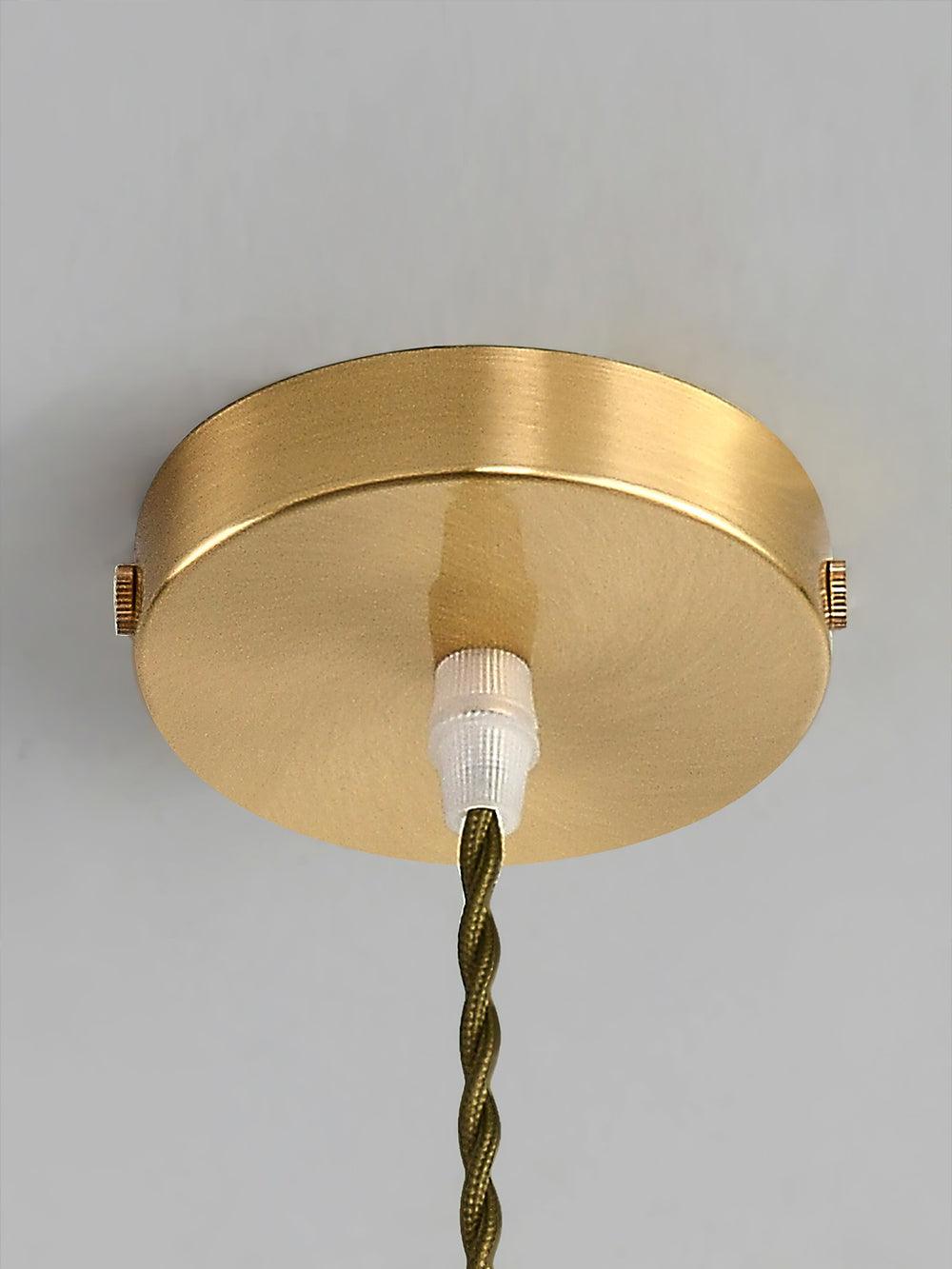 Sage Vintage Glass Pendant Light-Neutral Decor