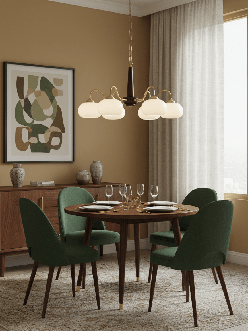 Persimmon Chandelier-Neutral Decor