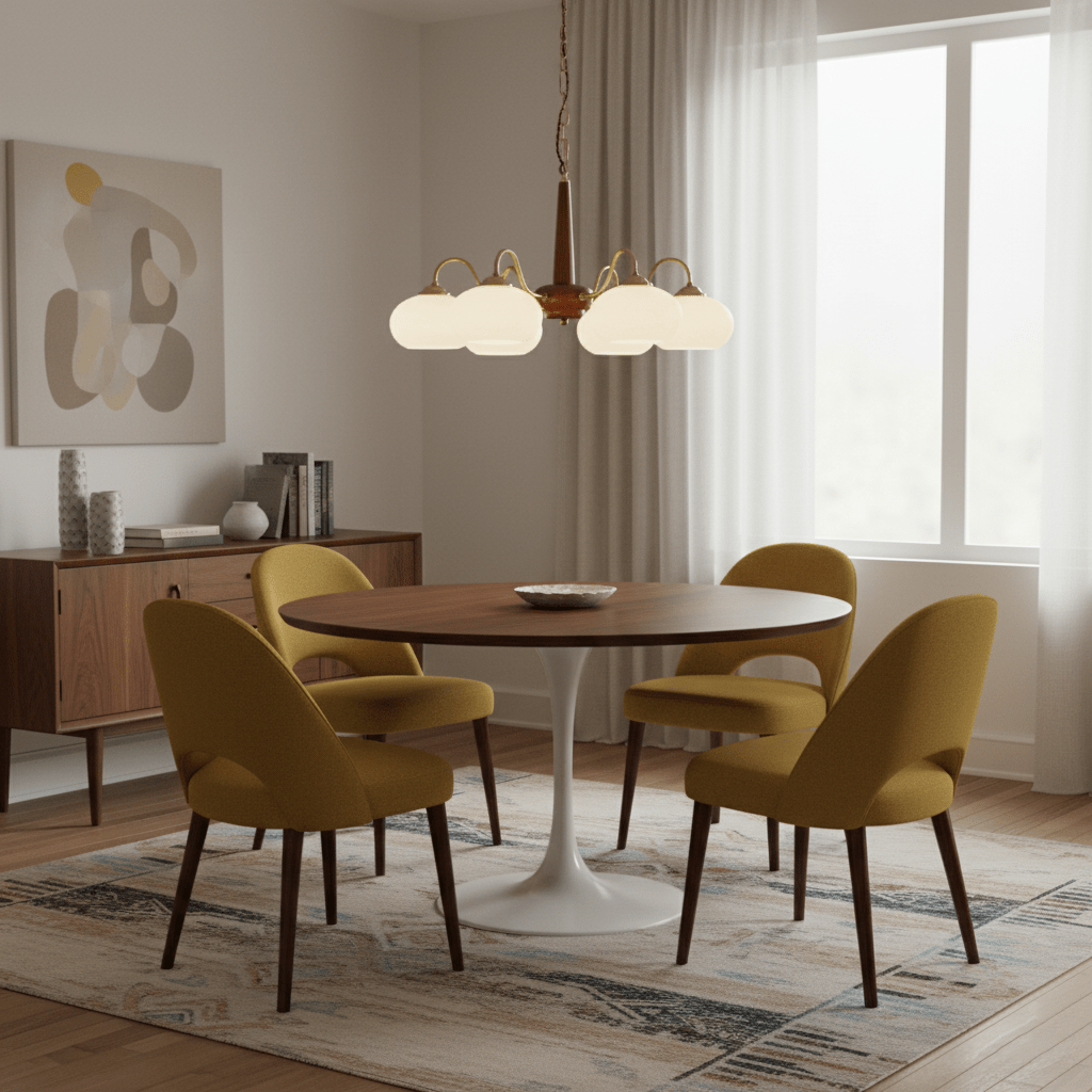 Persimmon Chandelier-Neutral Decor