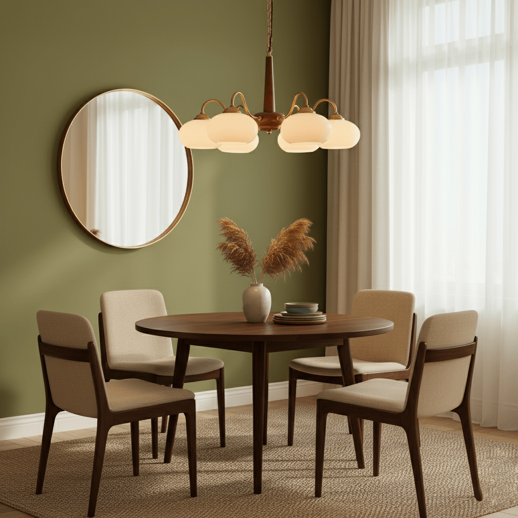 Persimmon Chandelier-Neutral Decor