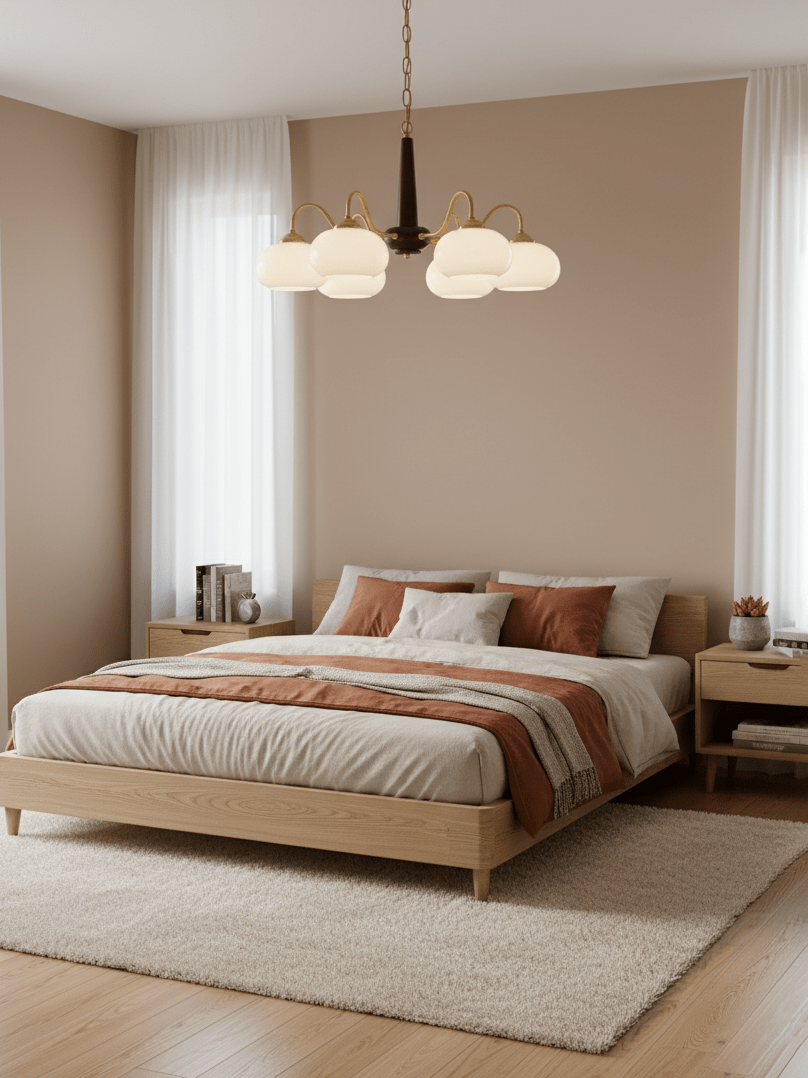 Persimmon Chandelier-Neutral Decor