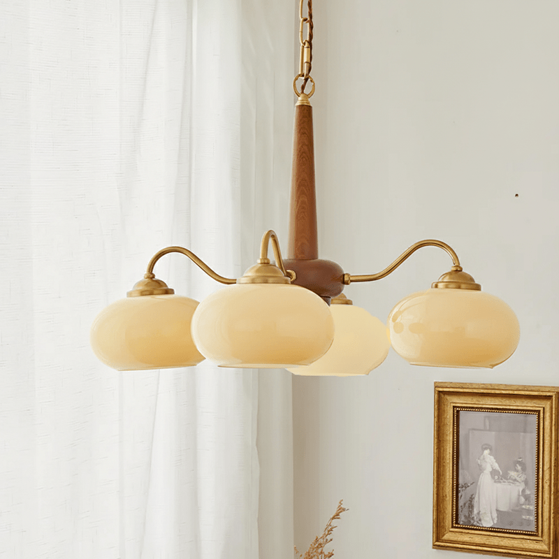 Persimmon Chandelier-Neutral Decor