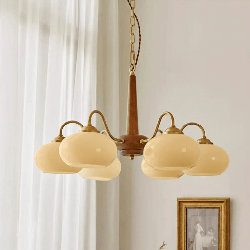 Persimmon Chandelier-Neutral Decor