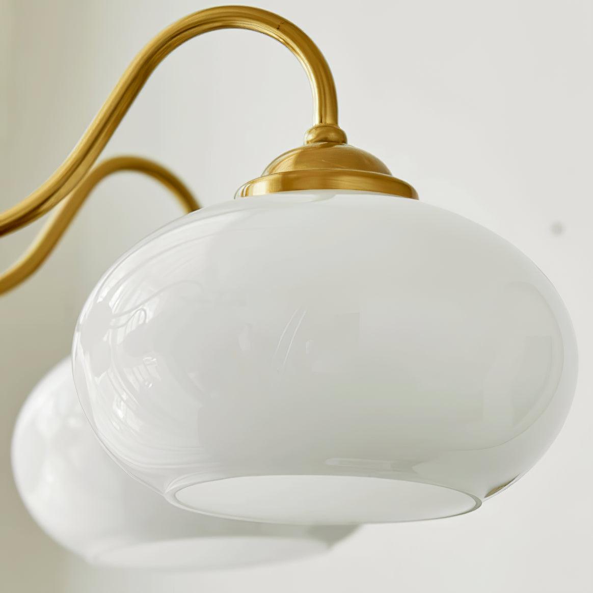 Hali Pendant Lamp Persimmon Brass Glass Elegant-Neutral Decor