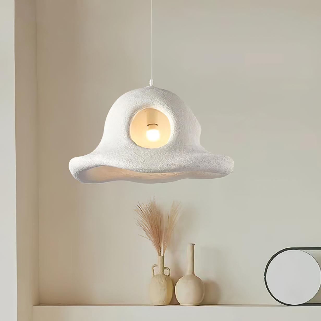 Alnorel Individual Creativity Hat Wabi Pendant Light-Neutral Decor