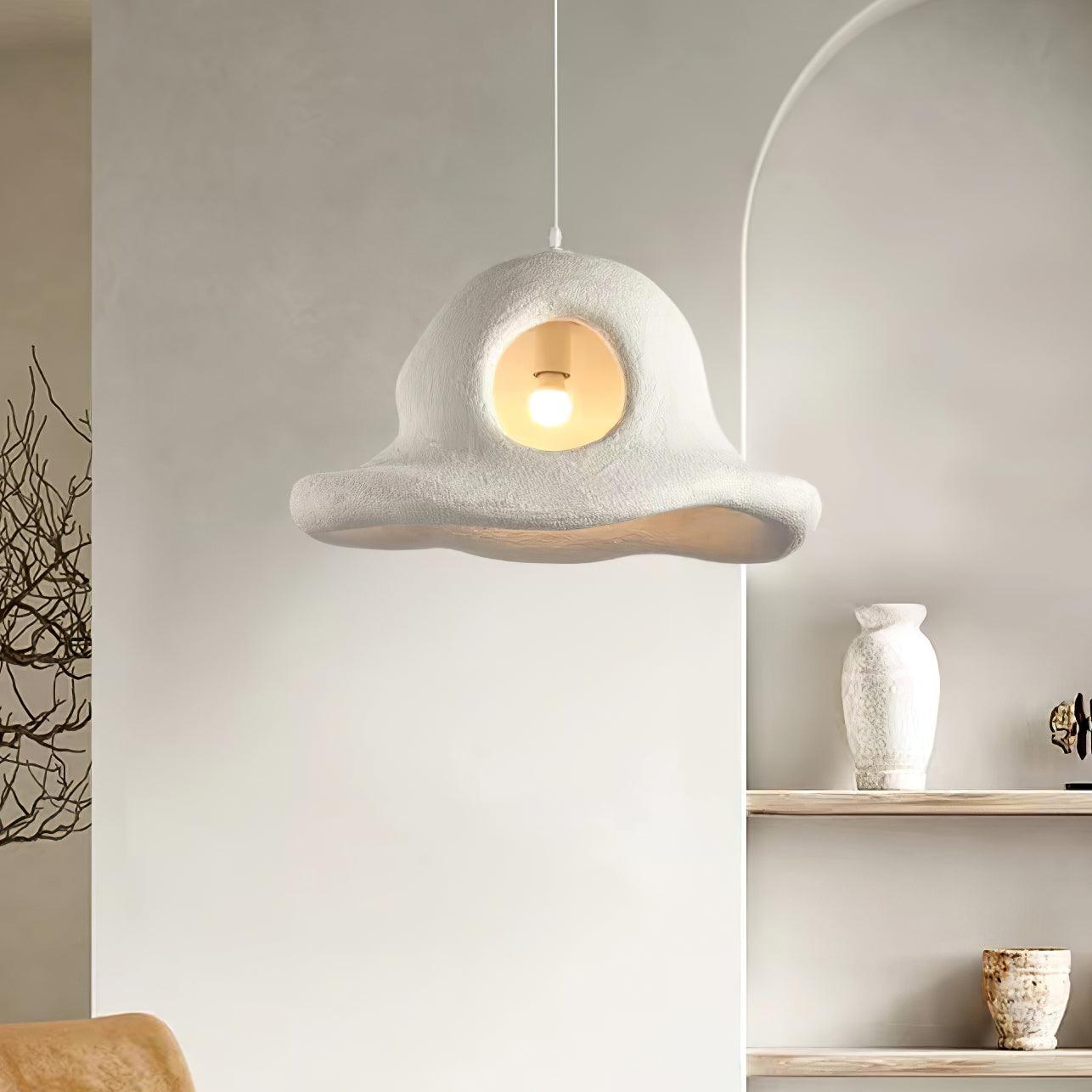 Alnorel Individual Creativity Hat Wabi Pendant Light-Neutral Decor