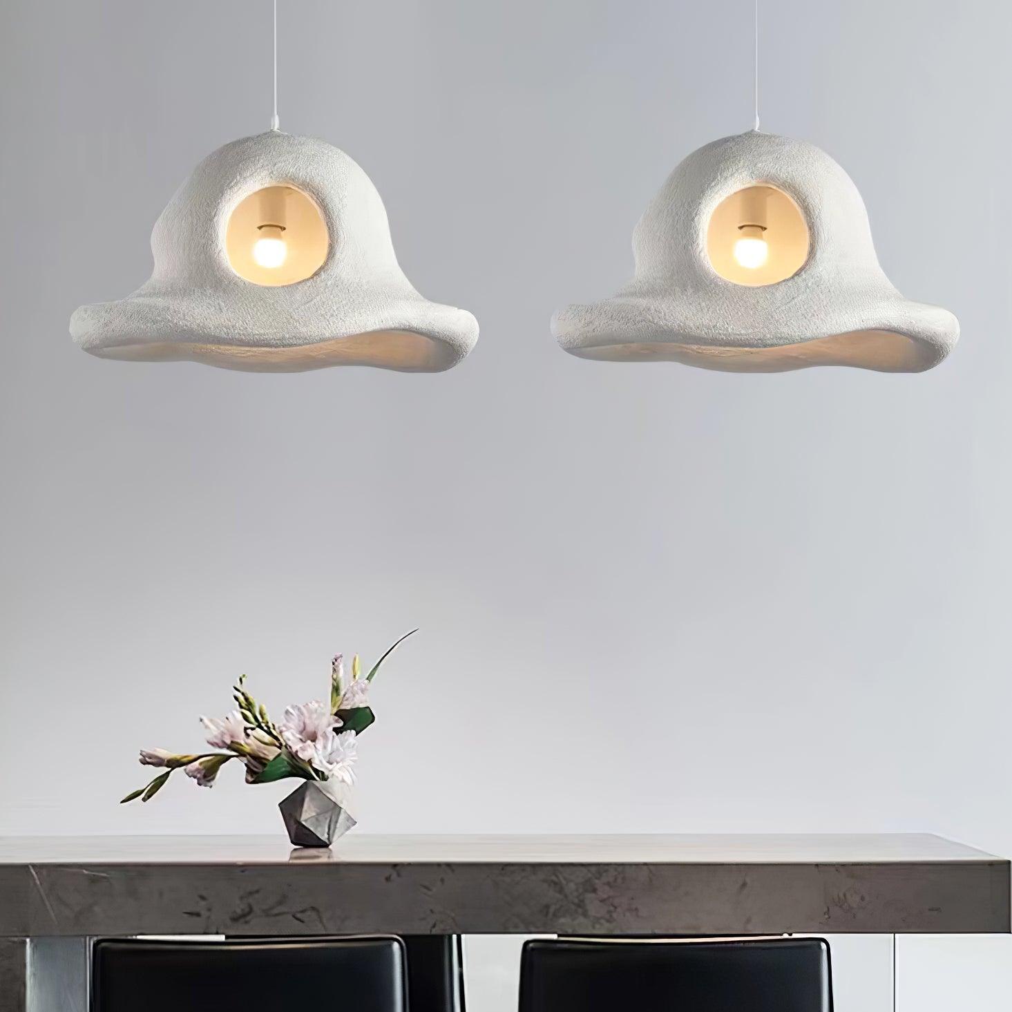 Alnorel Individual Creativity Hat Wabi Pendant Light-Neutral Decor