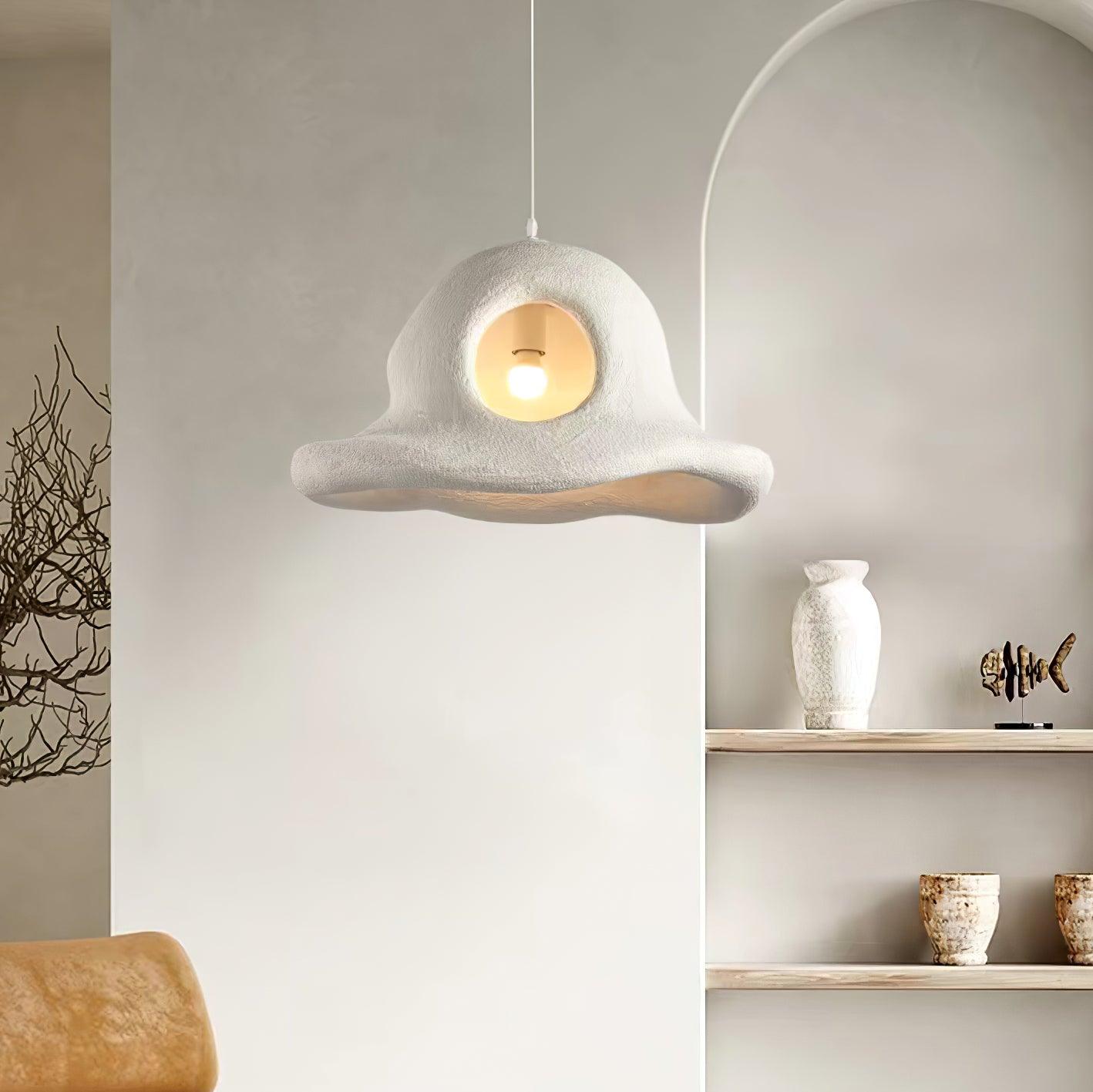 Alnorel Individual Creativity Hat Wabi Pendant Light-Neutral Decor