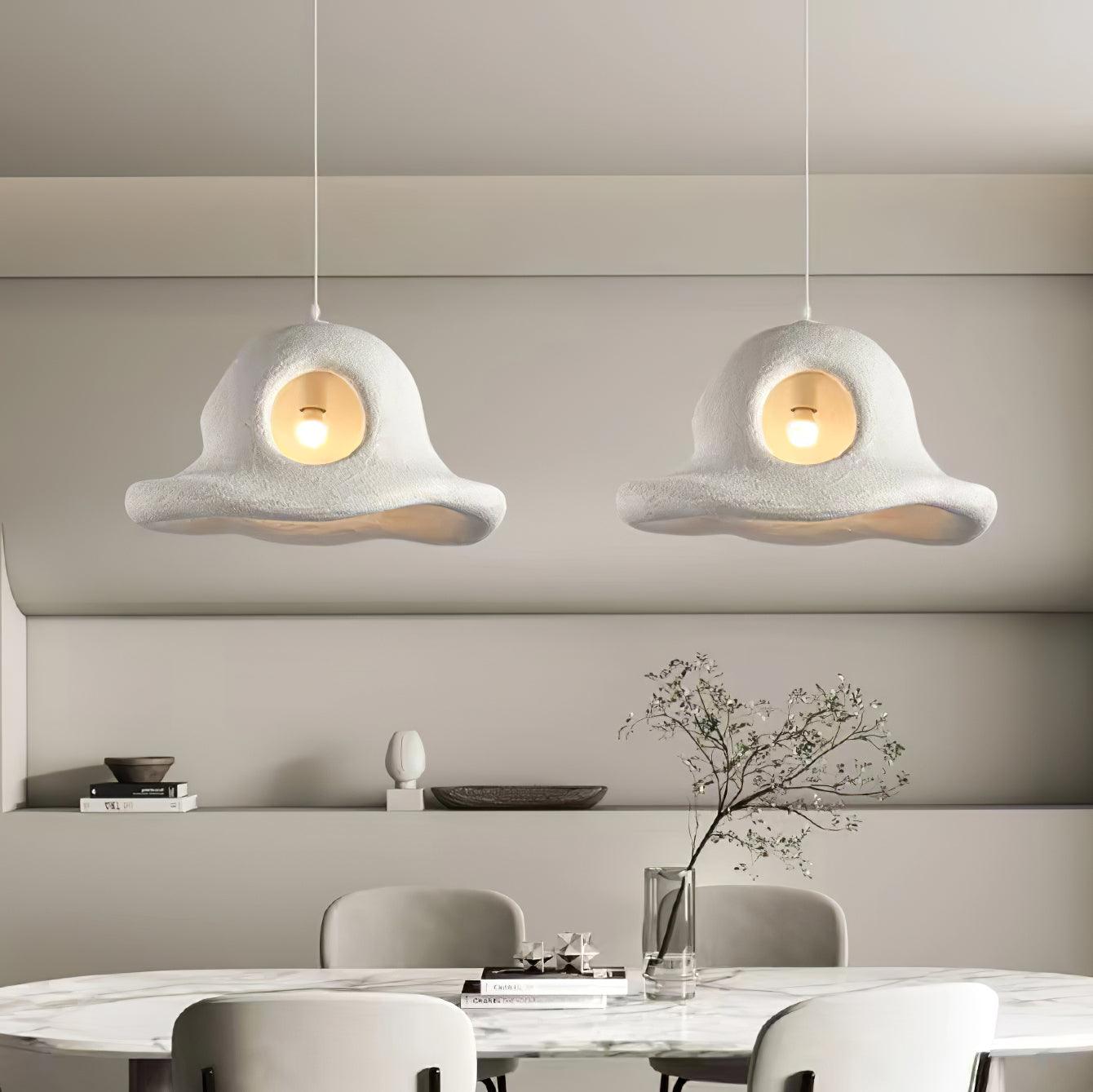 Alnorel Individual Creativity Hat Wabi Pendant Light-Neutral Decor
