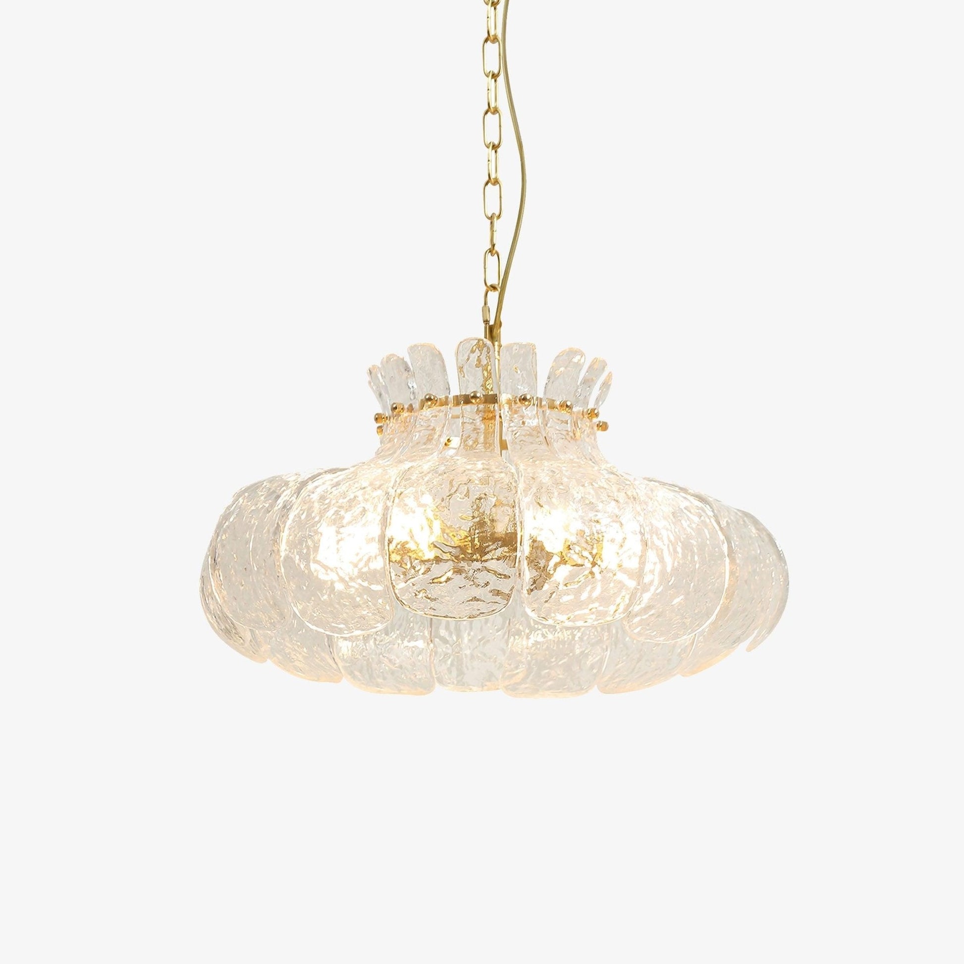 Ariv Brass & Glass Glam Pendant Light-Neutral Decor