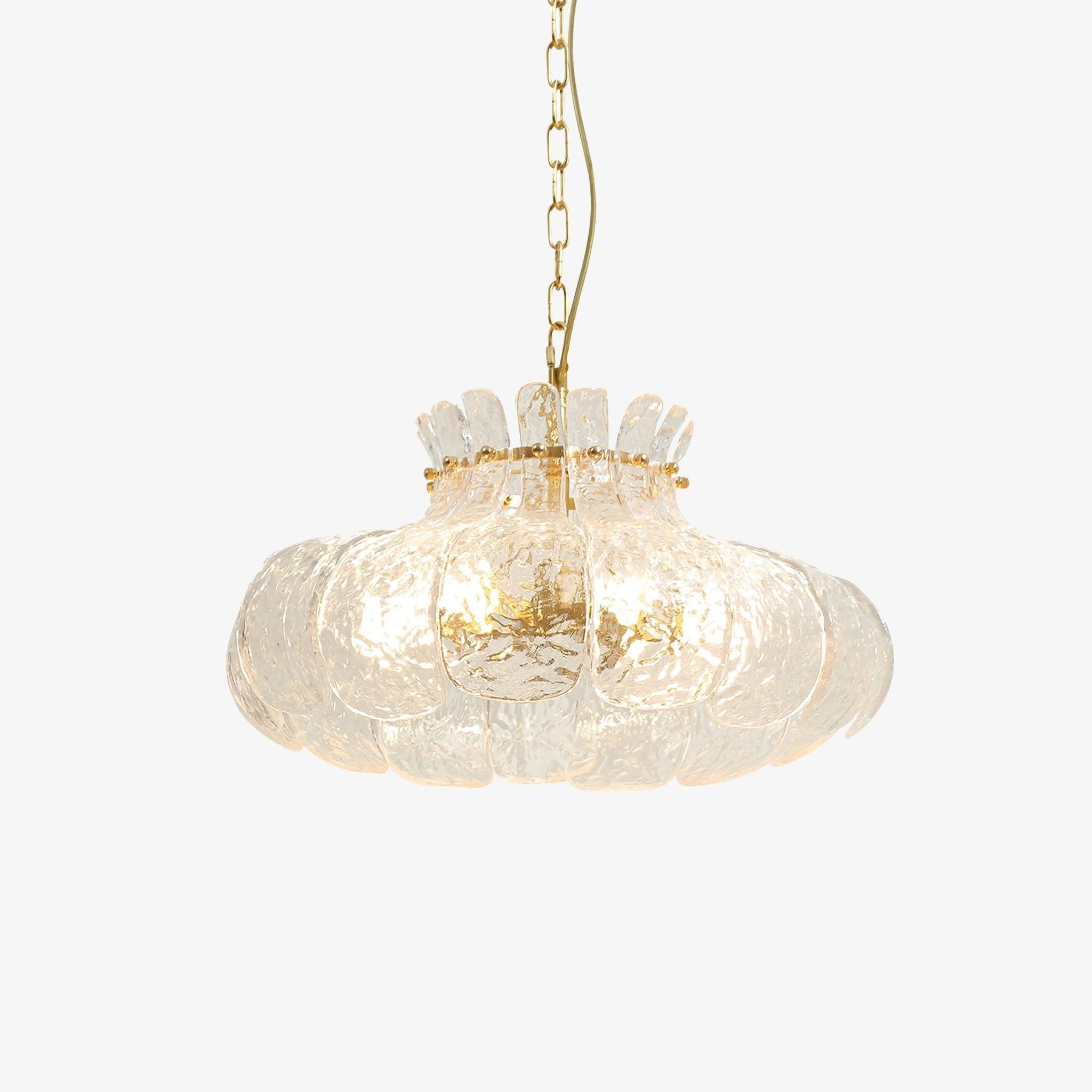Ariv Brass & Glass Glam Pendant Light-Neutral Decor