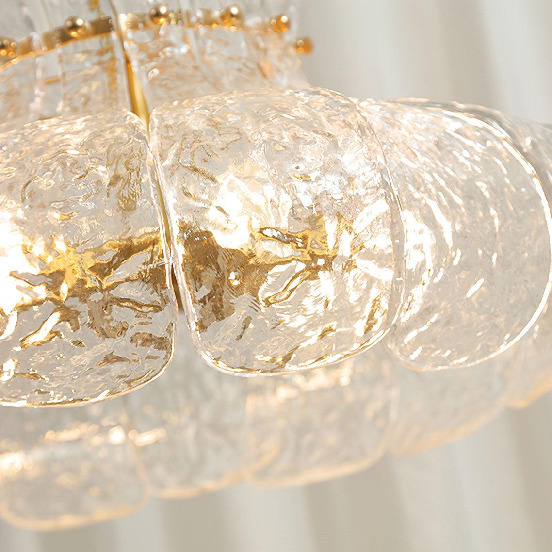 Ariv Brass & Glass Glam Pendant Light-Neutral Decor