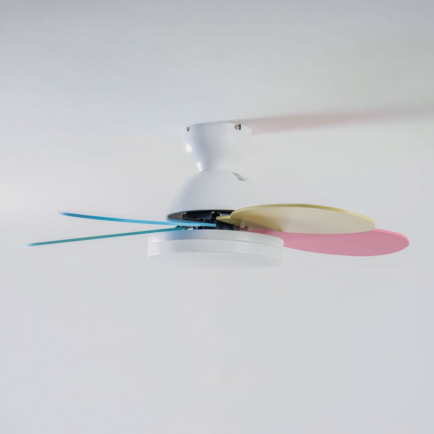 Liora Colorful Glass Kids Ceiling Fan Light-Neutral Decor