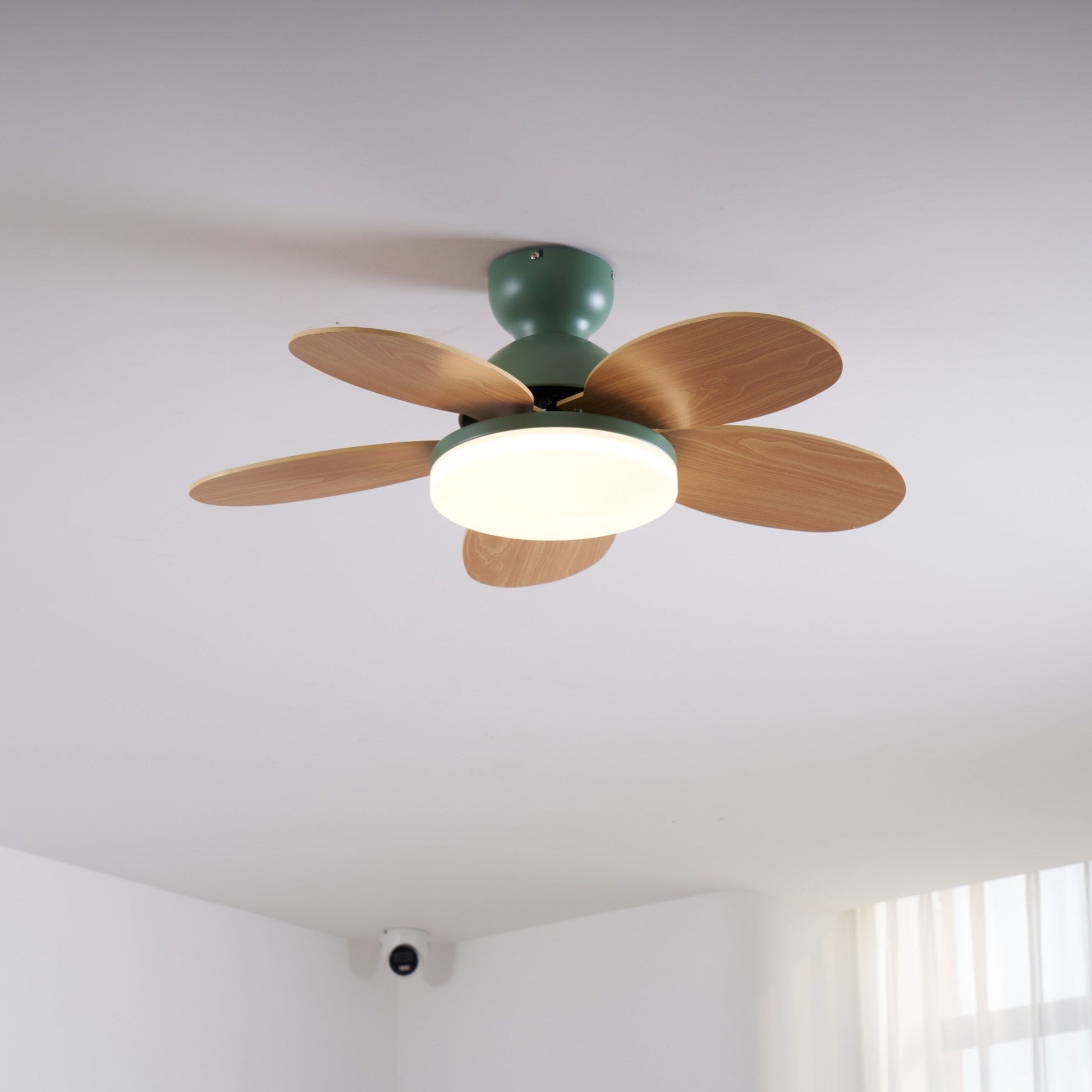 Liora Colorful Glass Kids Ceiling Fan Light-Neutral Decor
