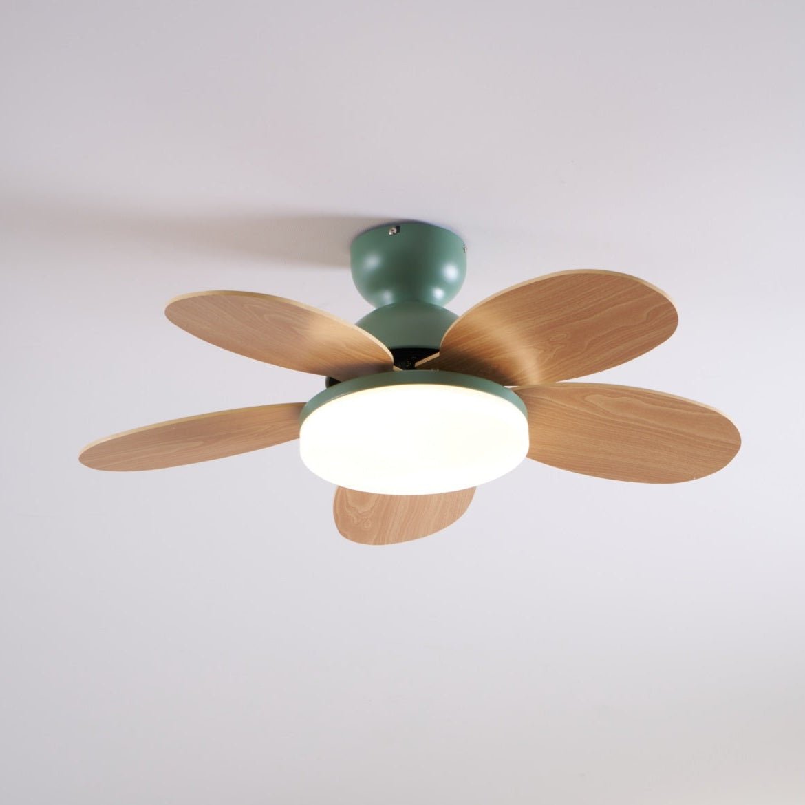 Liora Colorful Glass Kids Ceiling Fan Light-Neutral Decor
