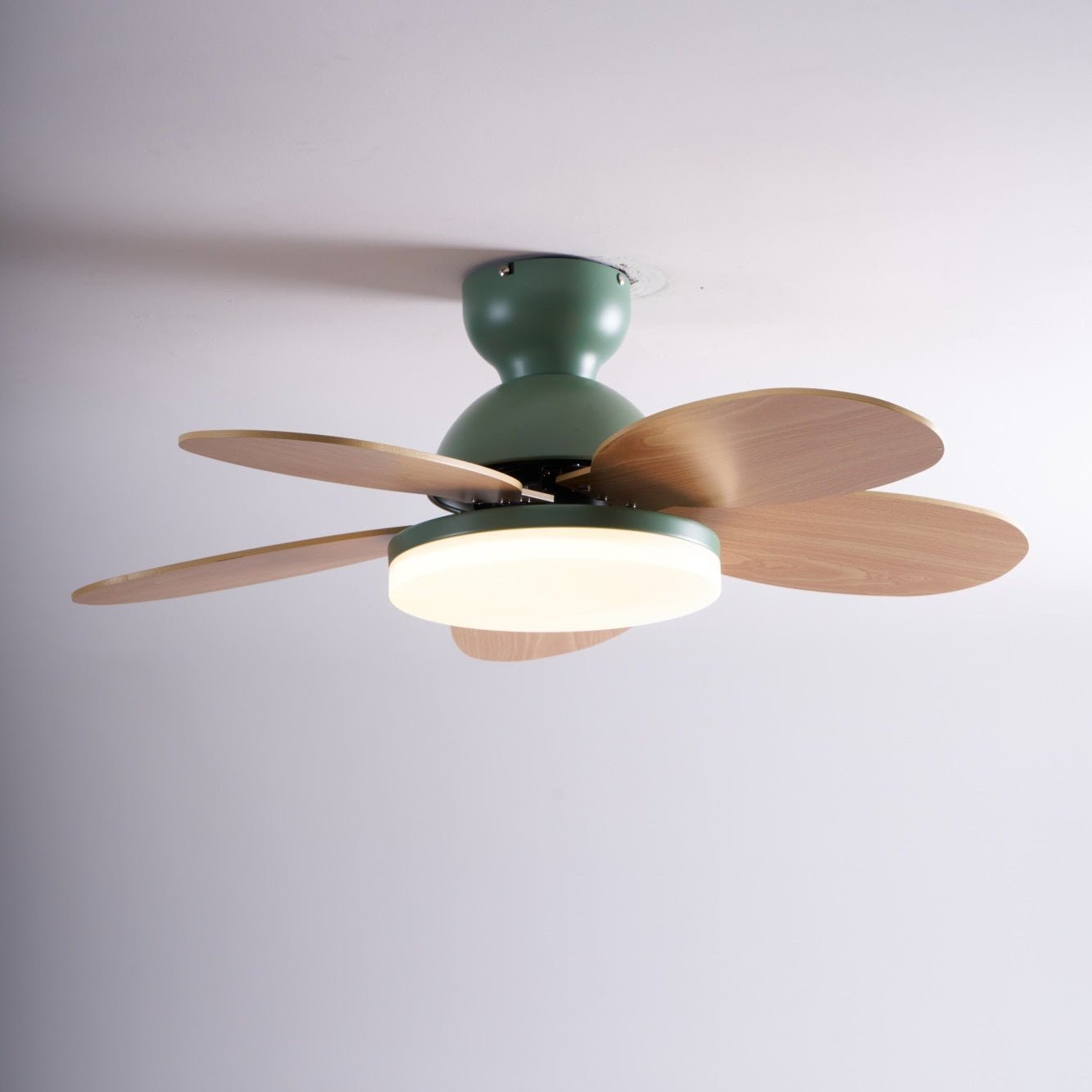 Liora Colorful Glass Kids Ceiling Fan Light-Neutral Decor