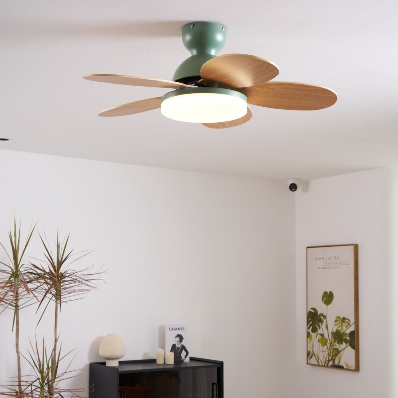 Liora Colorful Glass Kids Ceiling Fan Light-Neutral Decor