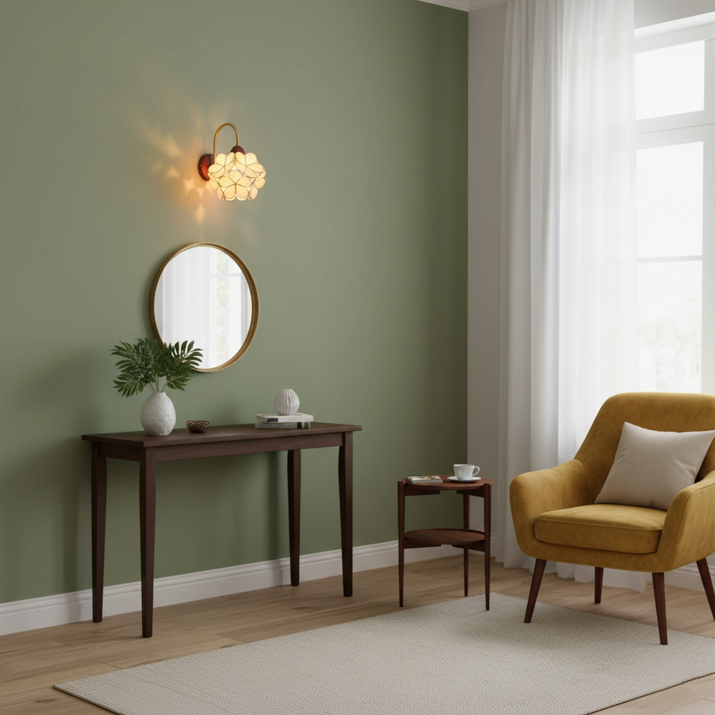 Petals-Wood Wall Lamp