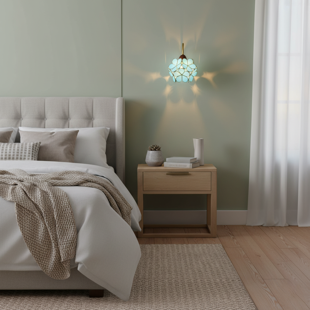 Petals-Wood Wall Lamp