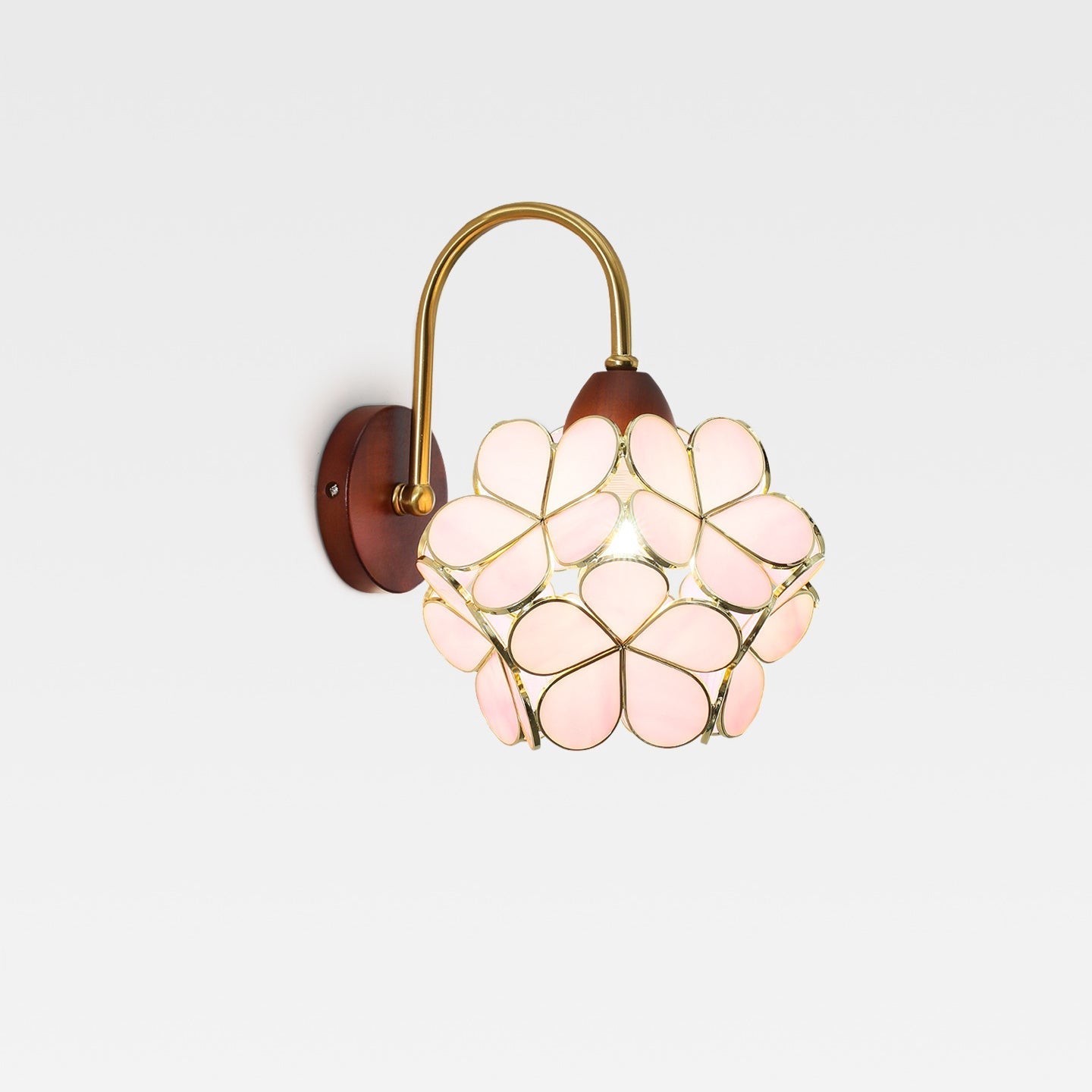 Petals-Wood Wall Lamp