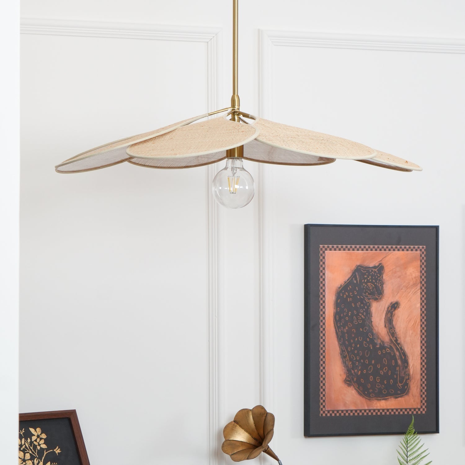 Vexlor Bohemian Fabric Pendant Lamp-Neutral Decor